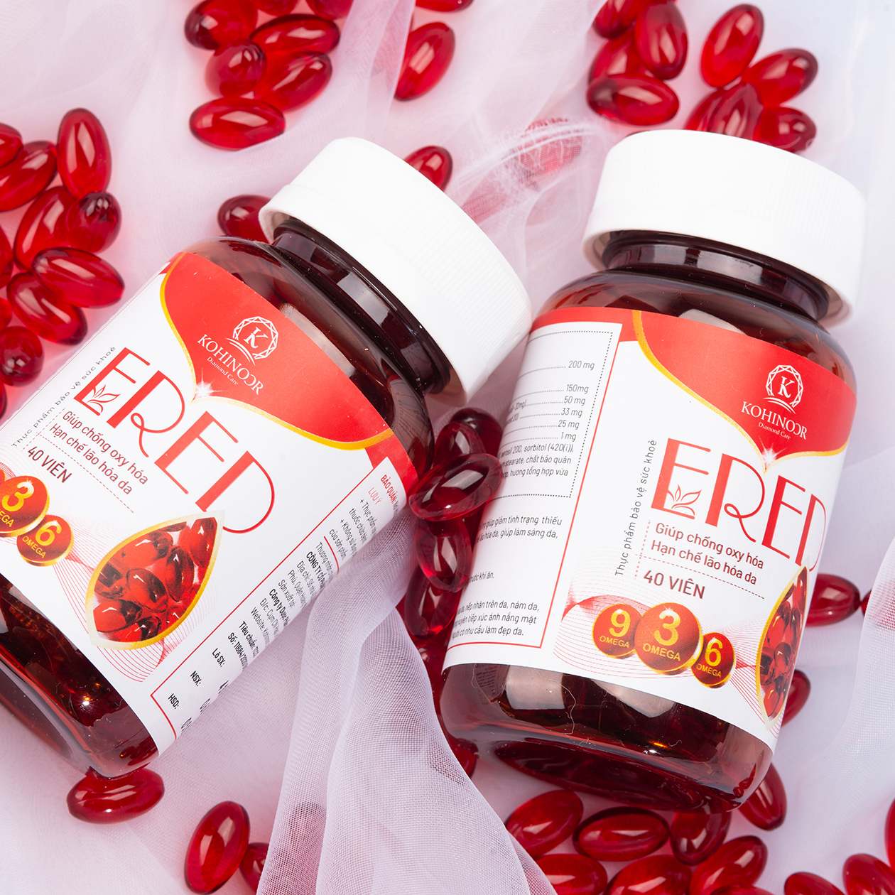 Viên uống đẹp da ERED | Vitamin E đỏ