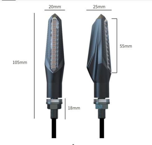 [ Running màu Xanh ] Xinhan led chảy K5 Audi A9s cao cấp
