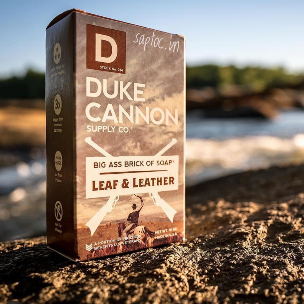 Xà Bông Cục Duke Cannon Leaf & Leather 283Gr