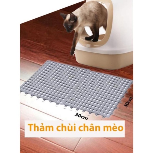 Thảm chùi chân mèo - Thảm nhựa lót sàn chó chống lọt chân