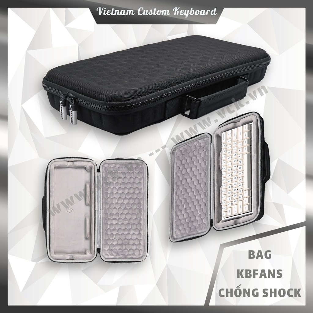 Bàn Phím Cơ Layout 40 | Top bán chạy Lazada Shopee Sendo Tiki 34 ♞✹ Bag KBDFans Full Layout Túi Đựng Bàn Phím Chống Shock Cao Cấp Chống Nước Lót Nhung Cặp Đựng Phím VCK