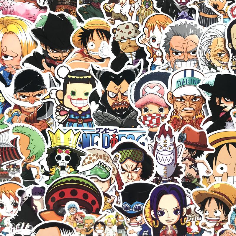 Sticker dán xe, dán mũ, dán laptop... Chủ đề ONE PIECE