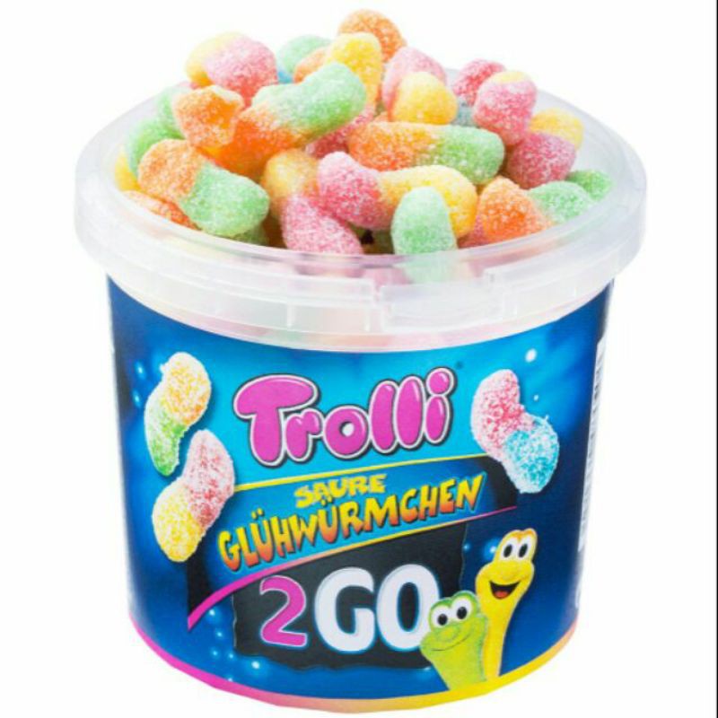 (2 loại) Kẹo Dẻo Con Sâu Trolli Wurrli 150gr