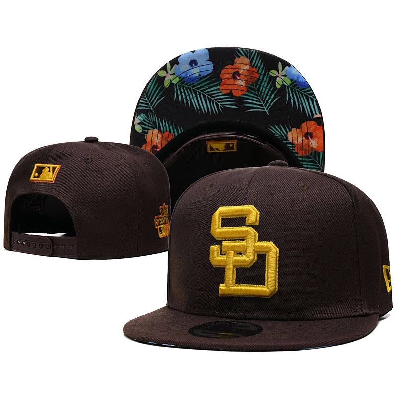 Ready Stock MLB Cap San Diego Padres Cap Baseball Cap Plain Cap Street Fashion Hat Adjustable Cap Snapback Cap Hiphop Cap