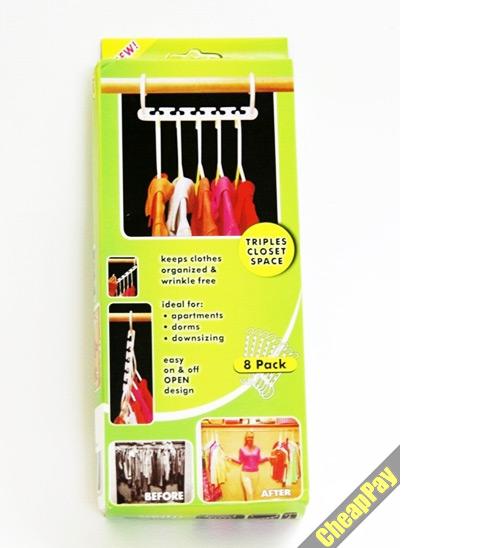 Bộ 8 móc treo quần áo thông minh