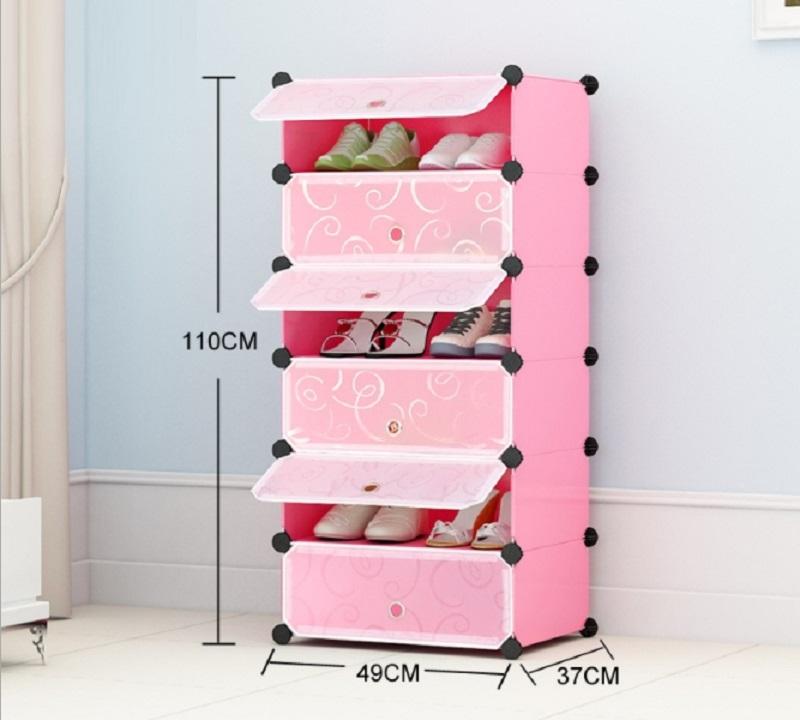 TỦ GIÀY LẮP GHÉP 6 TẦNG
