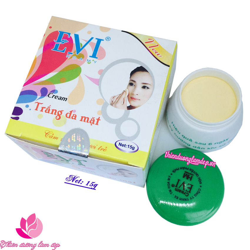 Kem trắng da mặt EVI (15G)