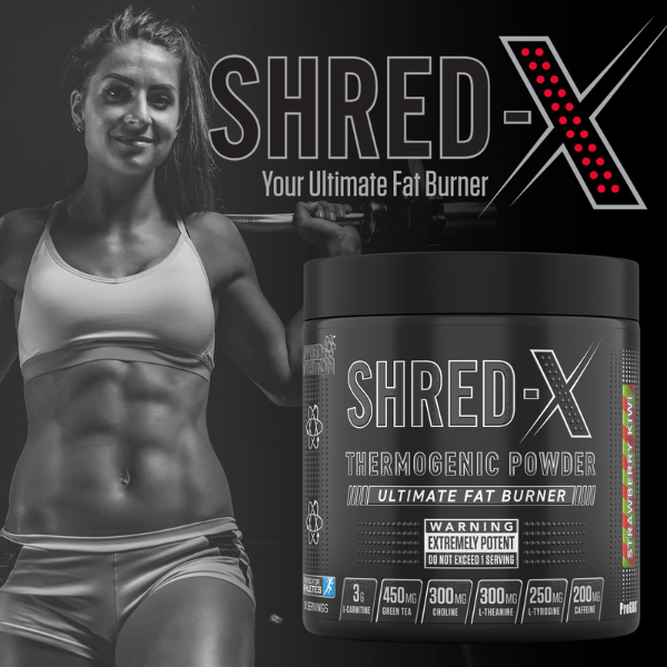 Bột uống đốt mỡ Applied Nutrition Shred X- Tăng cường trao đổi chất (30 lần dùng)