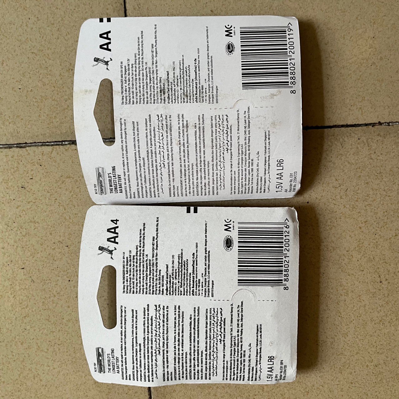 [4 viên] Pin Energizer MAX AA , AAA 1,5 V Siêu Bền - Hàng Chính Hãng
