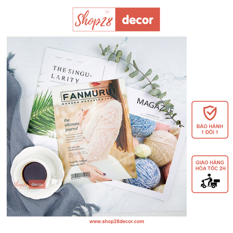 Cuốn tạp chí trang trí chụp ảnh (Nhiều mẫu) - Shop28Decor.com