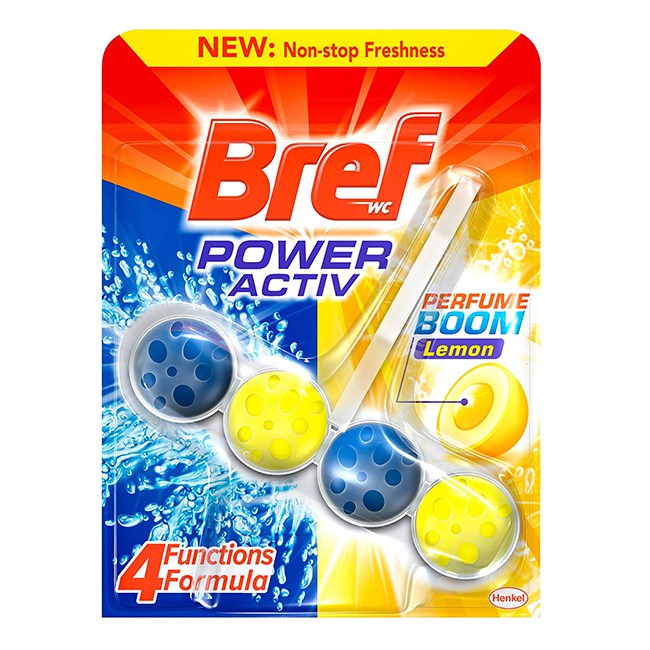 Hộp viên khử mùi toilet bref wc lemon 6 vỉ x 50g - đức