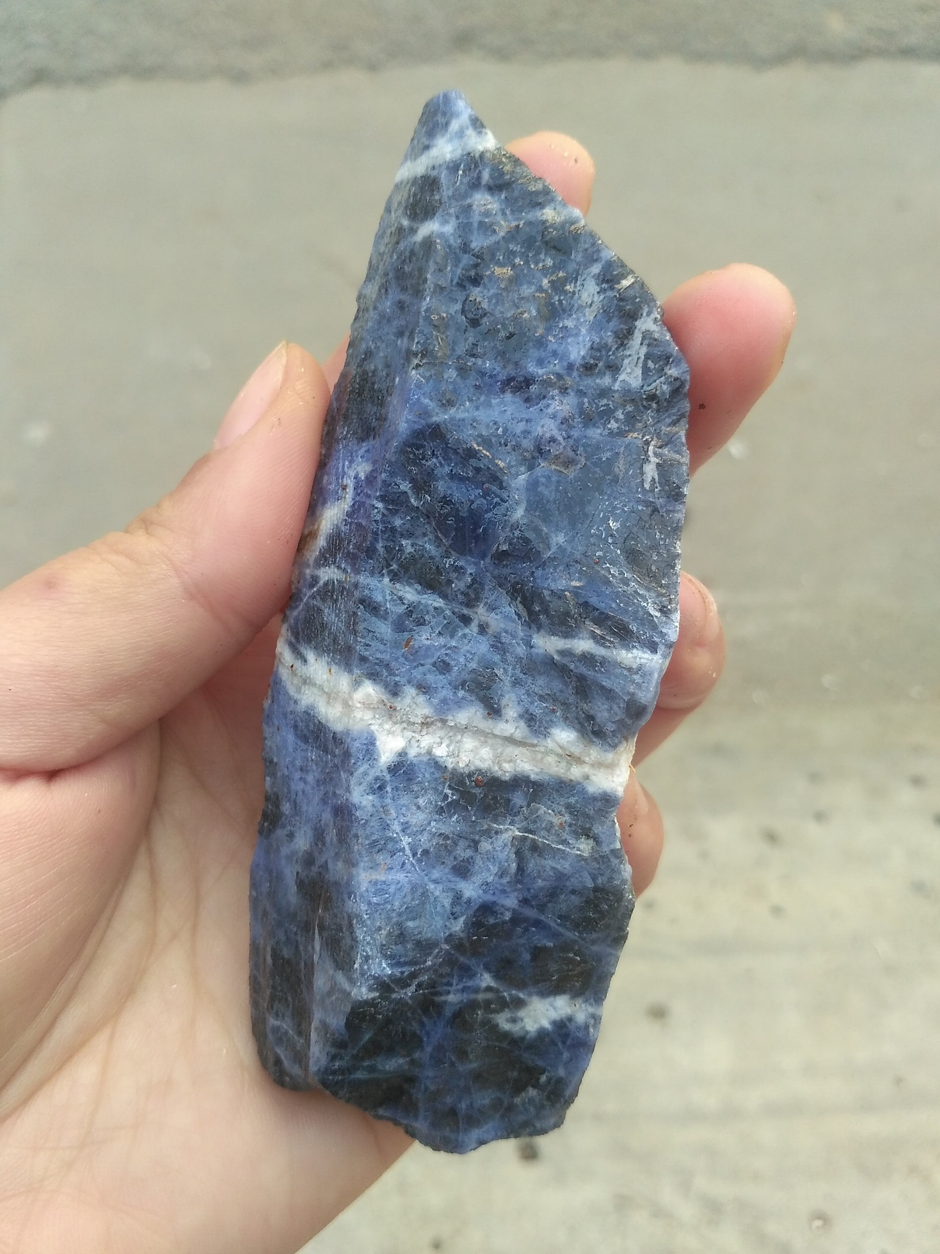 1000GR Đá Thô Màu Xanh Dương Sodalite
