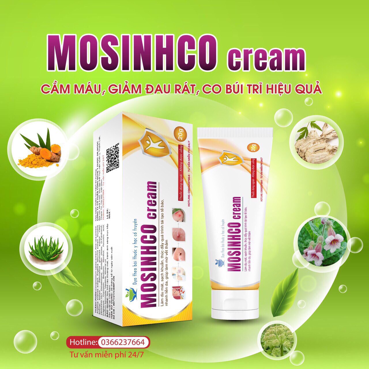 Mỡ sinh cơ yhct - Kem bôi trĩ số 1