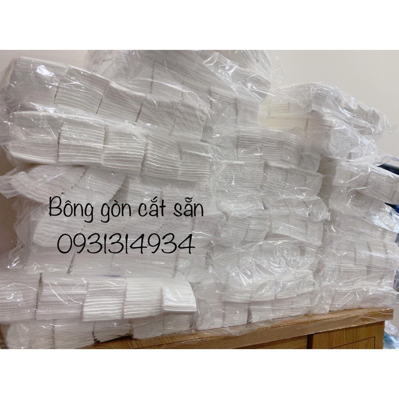 Bông gòn cắt sẵn Bảo Thạch 6x6cm