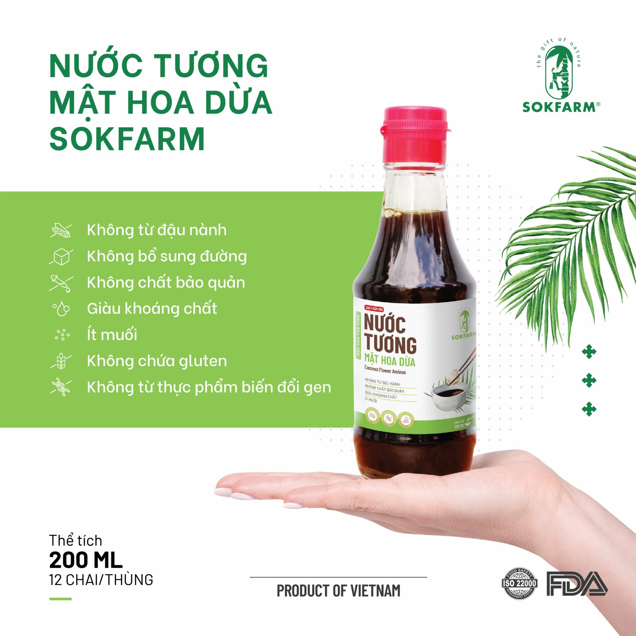 Nước tương mật hoa dừa Sokfarm