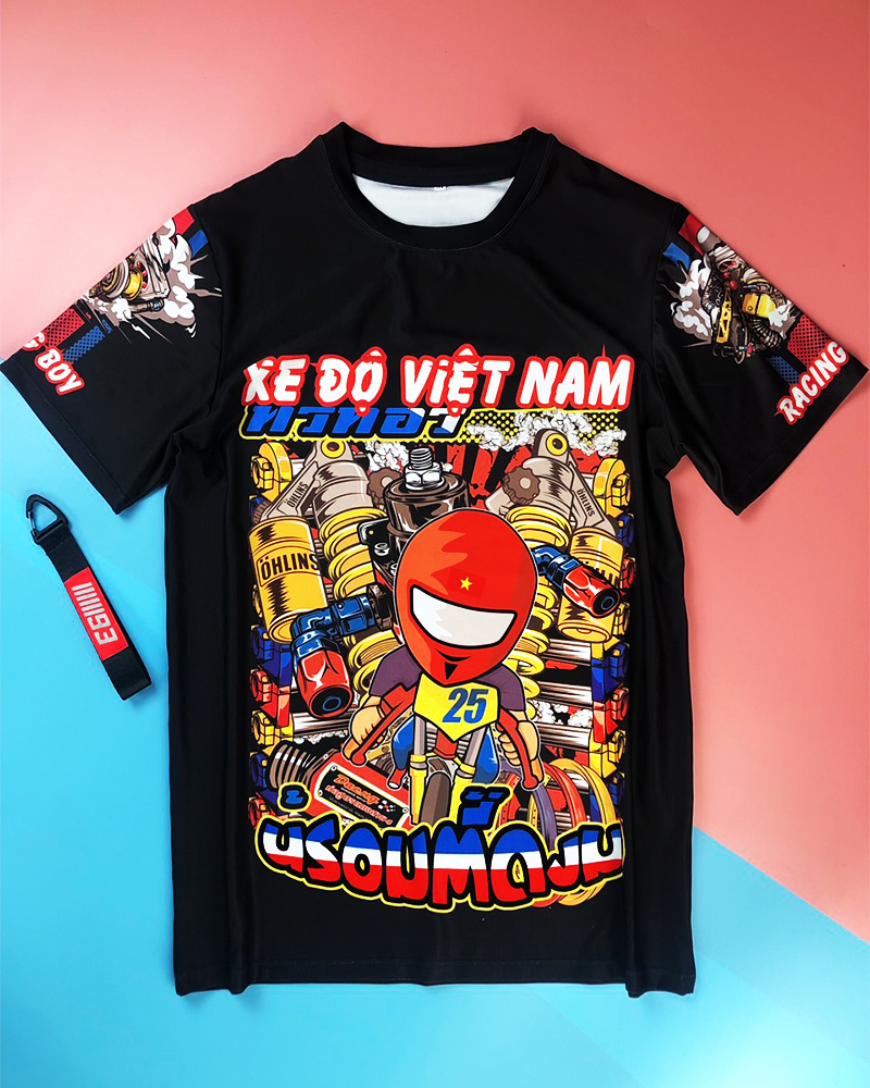 Áo Thun Xe Độ Việt Nam Chibi 3D Cực Thoáng Mát Vải Tốt - BẢO HÀNH TRỌN ĐỜI [ FREE SHIP ]