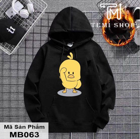 [HCM]( có bigsize đến 100kg) Áo hoodie nam nữ vịt ngố