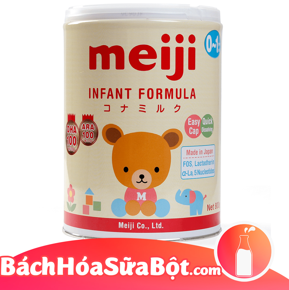 Sữa bột Meiji Infant Formula 800g (Dành cho trẻ từ 0 - 1 tuổi)