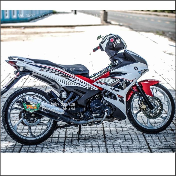 Tem rời Exciter 150 Mx Trắng đen (B)