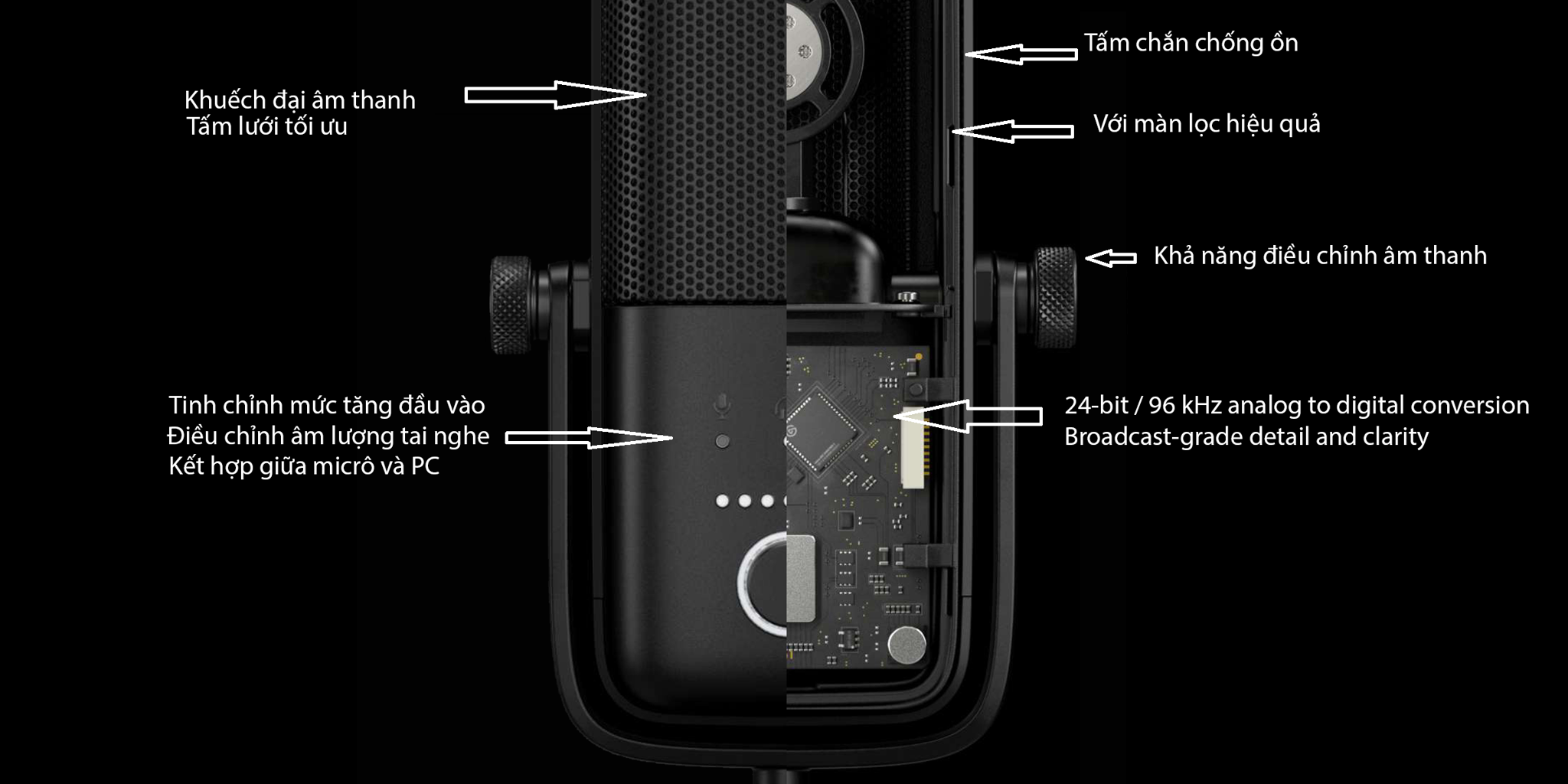 Thiết bị thu âm thanh Microphone Elgato Wave 3 10MAB9901