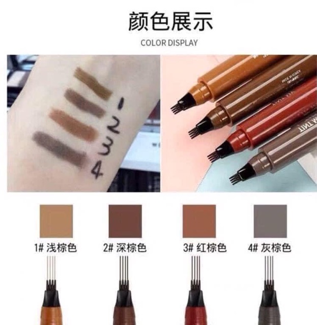 Chì kẻ mày phẩy sợi điêu khắc 4D