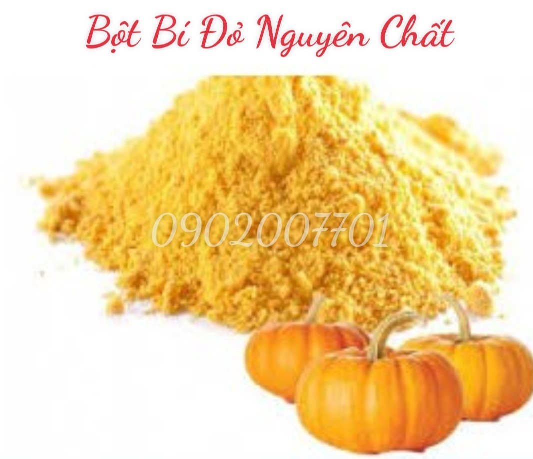 1 Kg Bột bí đỏ sấy lạnh nguyên chất 100%