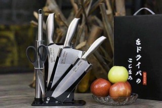 HOT HOT Bộ dao Nhật Bản Seki - Japna 5 món làm từ thép không gỉ -CÓ KỆ ĐỂ thumbnail