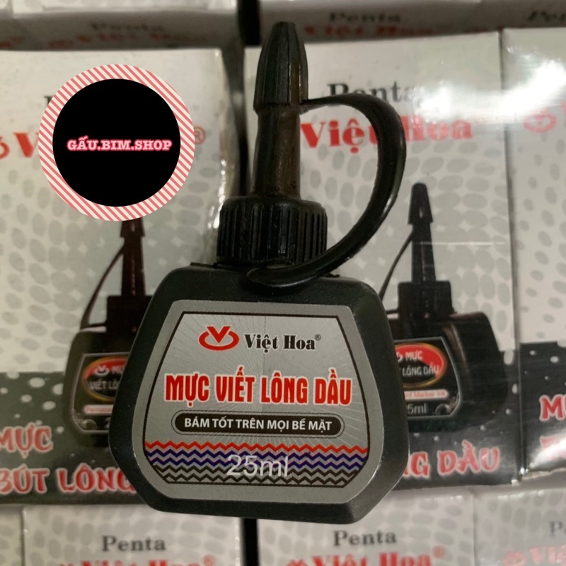 Lọ Mực Dạ Dầu Penta - (Bút Lông Dầu / Bút Dạ Dầu) Việt Hoa 25ml