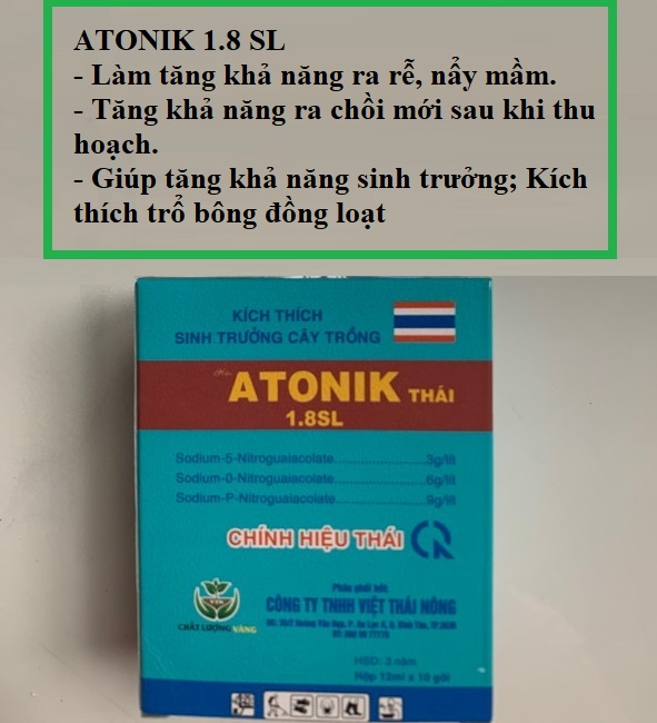 Thuốckích thích sinh trưởng atonik 1.8sl - 10 gói - thái lan