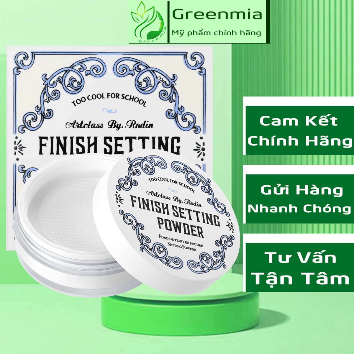Phấn phủ too cool for school artclass by rodin finish setting pact powder nén và bột