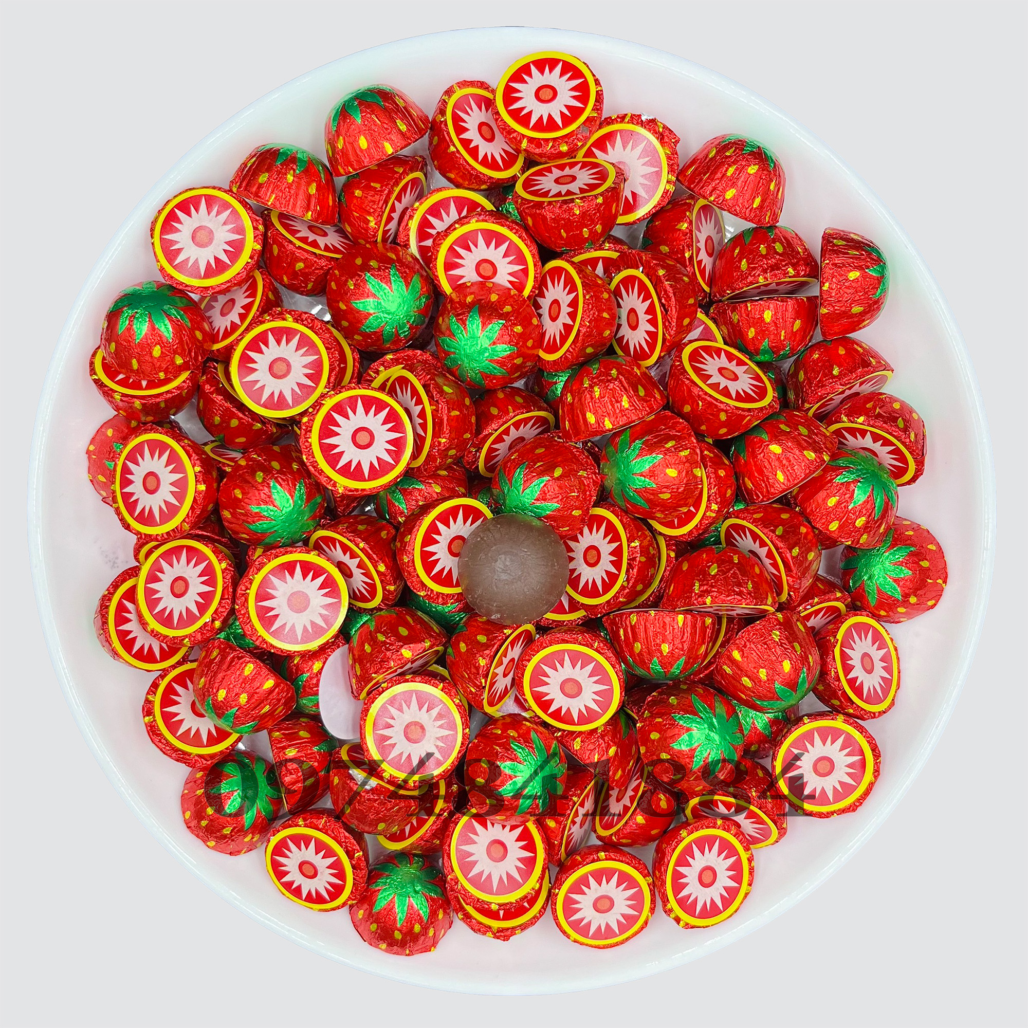 Socola dâu tây Ngọc Hân 500g/ 1kg - bánh kẹo đồ ăn vặt - mứt tết