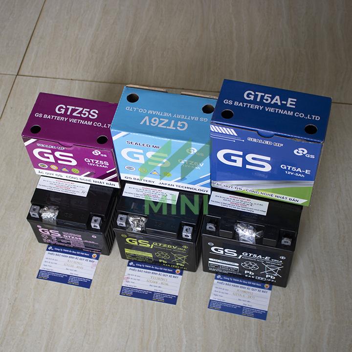 Bình ắc quy khô GS MF GTZ6V (12V-5Ah)