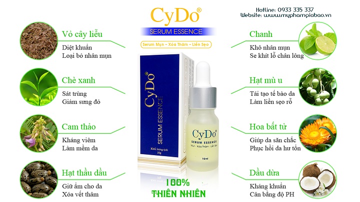 serum cydo mụn xóa thâm liền xẹo 10ml
