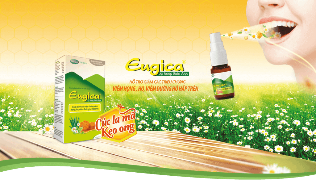 [HCM]XỊT HỌNG EUGICA CHAI 10ML THẢO DƯỢC