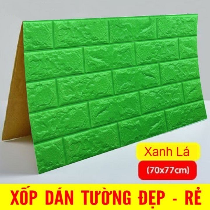 Combo 10 xốp dán tường giả gạch 3D