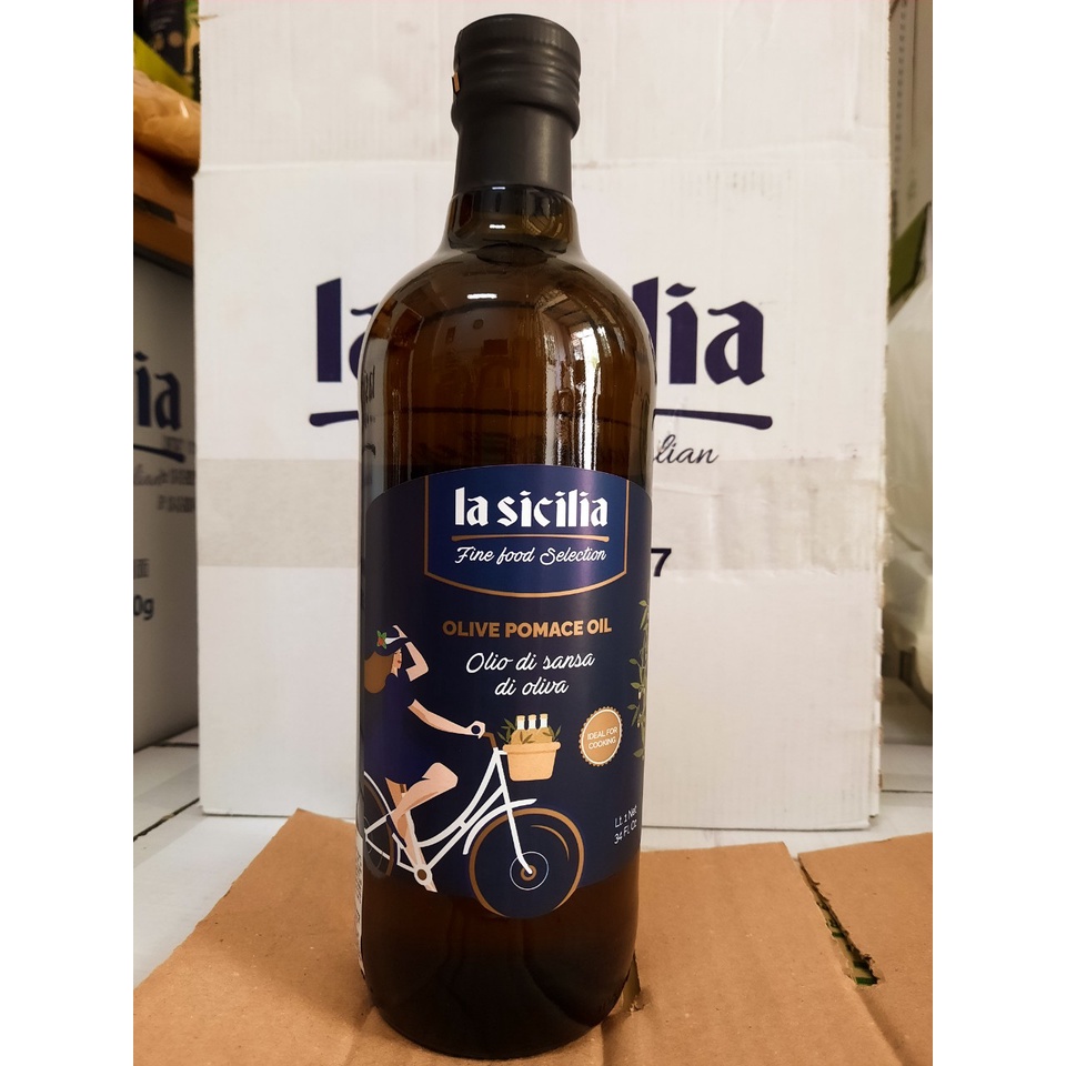 [GIAO HỎA TỐC HCM] - DẦU Ô LIU POMACE (OLIVE POMACE OIL) LA SICILIA – 1L