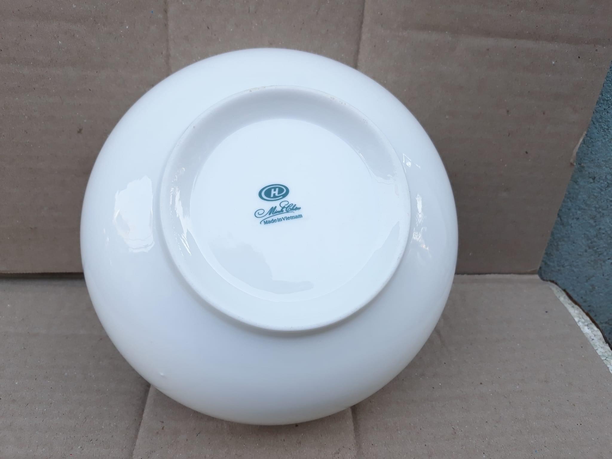 Tô sứ trắng cao cấp 8 inch ( 20cm)