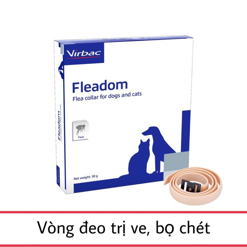 Fleadom - Vòng đeo cổ phòng trị bọ chét cho chó mèo