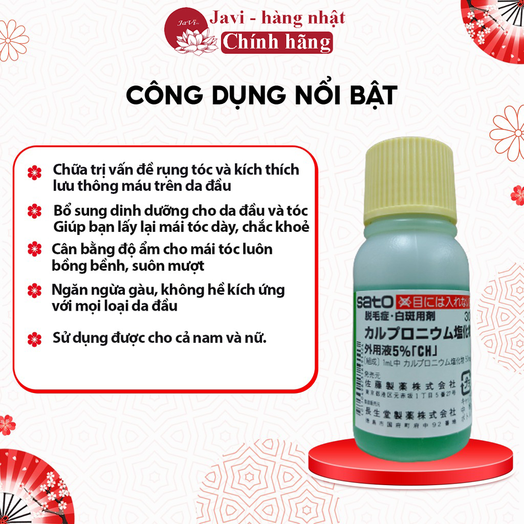 Serum Mọc Tóc Sato Nhật Bản Tinh Chất Mọc Tóc Sato Nhật Bản 30ml
