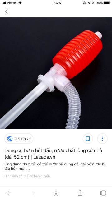 Ống Hút Rượu, Nước Hoặc Chất Lỏng....