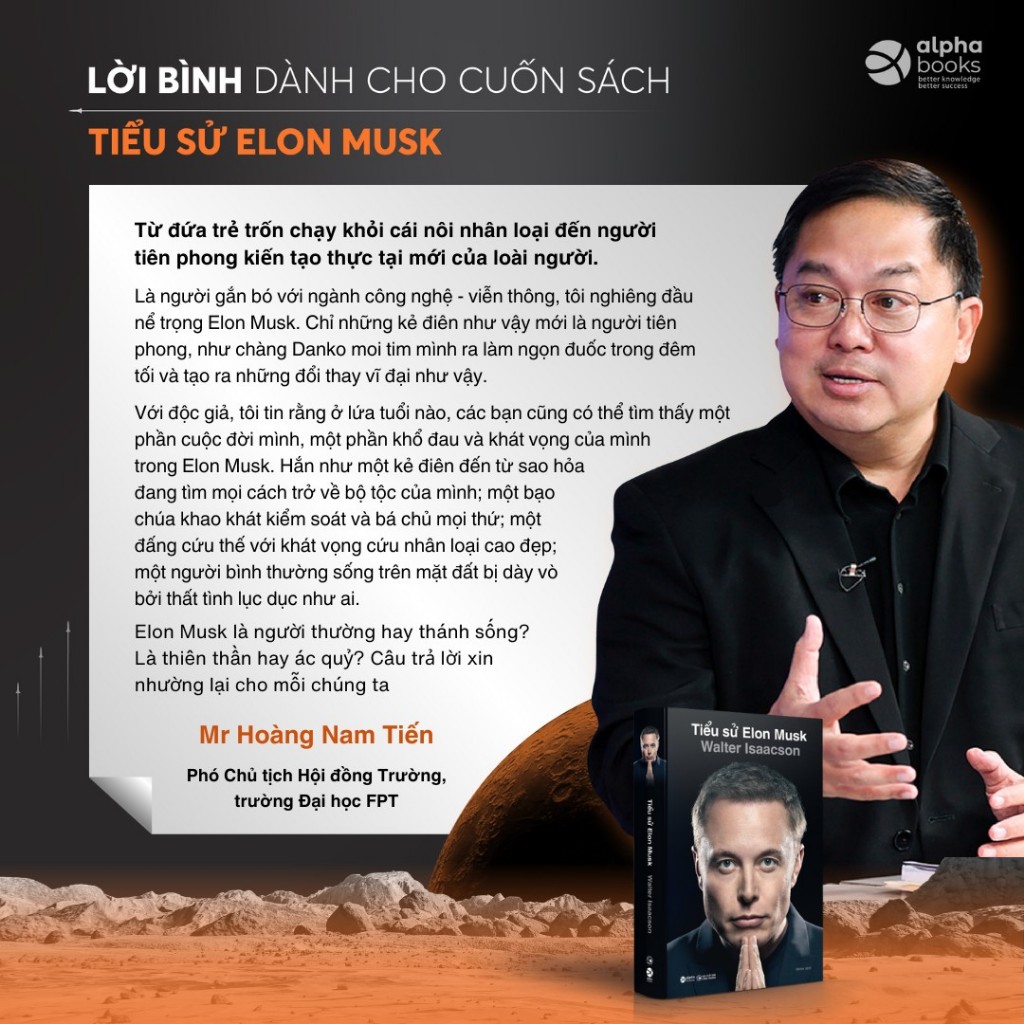 Sách - Tiểu Sử Elon Musk ( viết bởi Walter Isaacson )