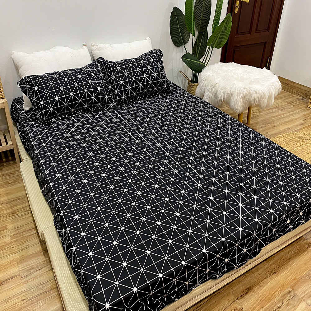 Bộ ga gối 3 món Poly Cotton siêu chất, siêu bền đẹp (Giá hủy diệt)