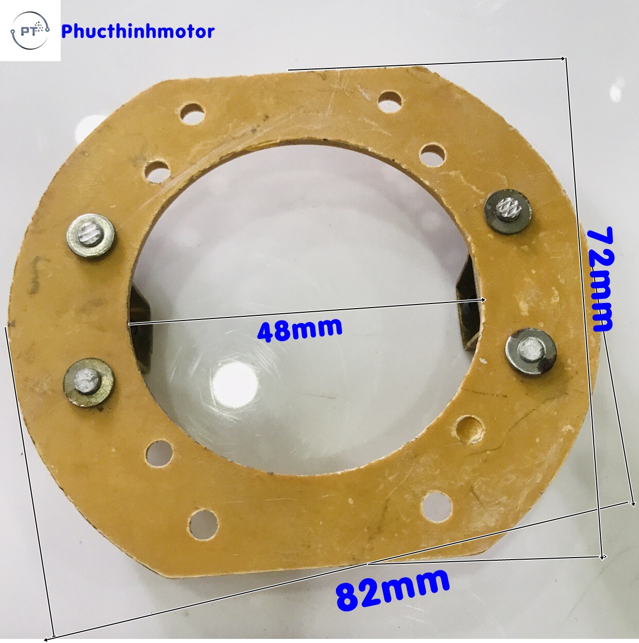 Giá đỡ và chổi than motor