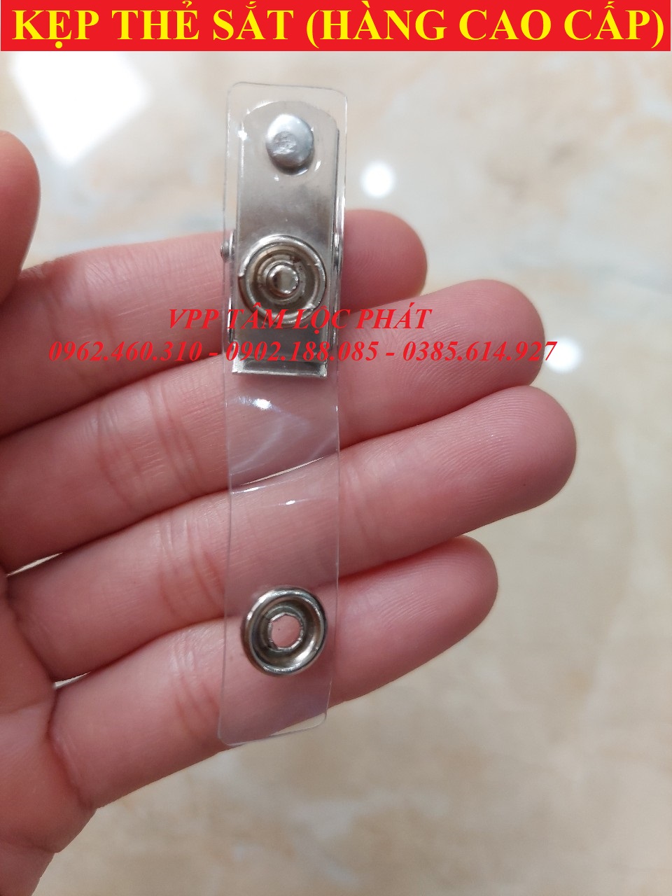SỈ 100 Chiếc KẸP THẺ SẮT (LOẠI 1) - kẹp đeo thẻ