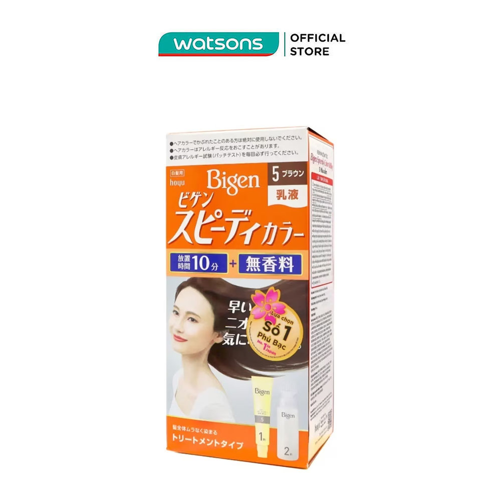 Kem nhuộm tóc phủ bạc bigen speedy color milky 60ml + 40g