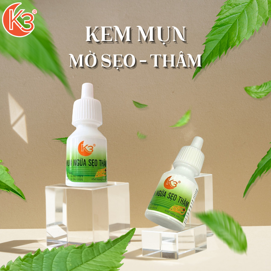 Kem chấm mụn siêu tốc, Ngừa sẹo thâm K3 - 10g
