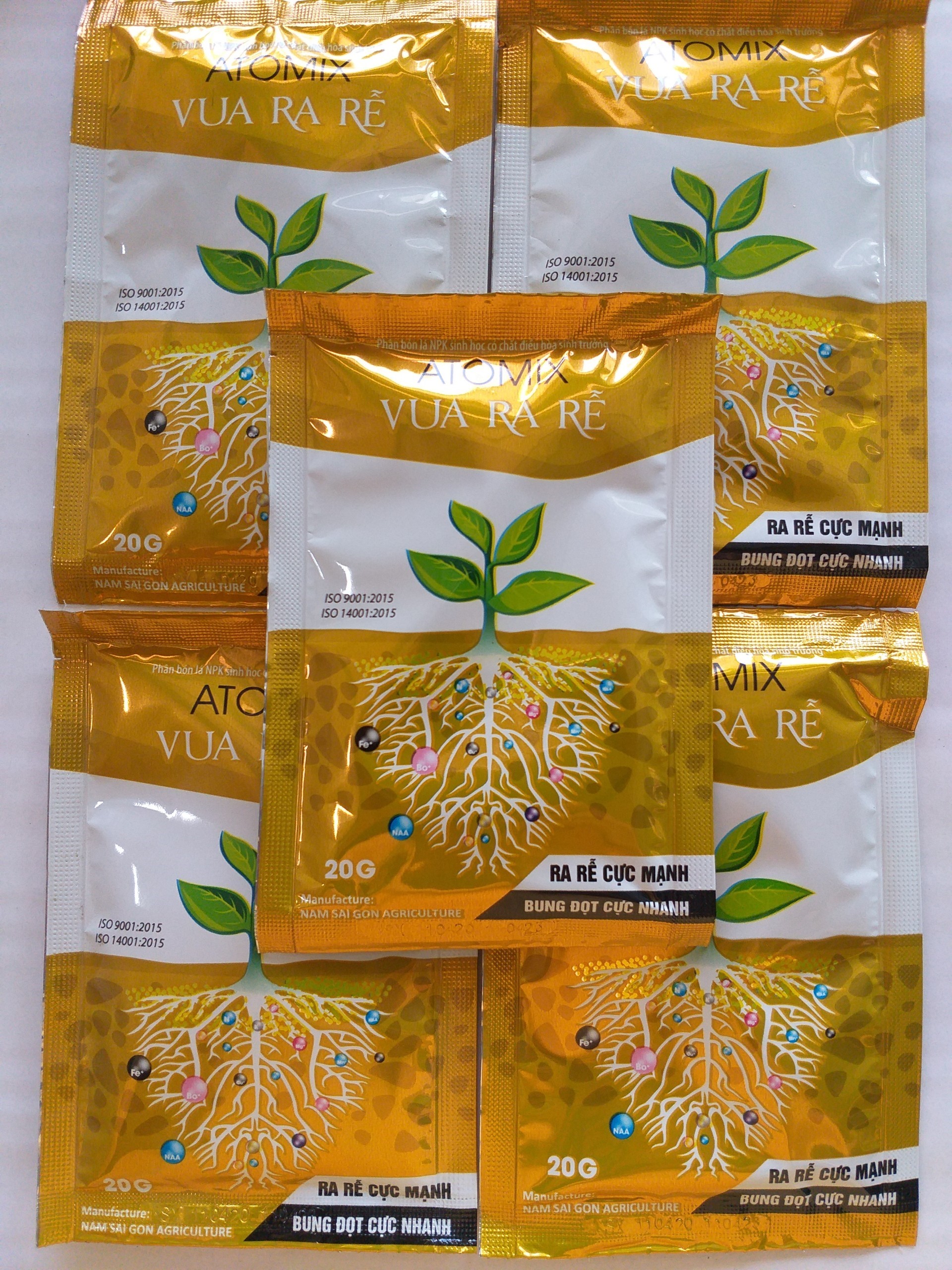 Phân bón lá NPK sinh học - ATOMIX - 20g - atomix20g