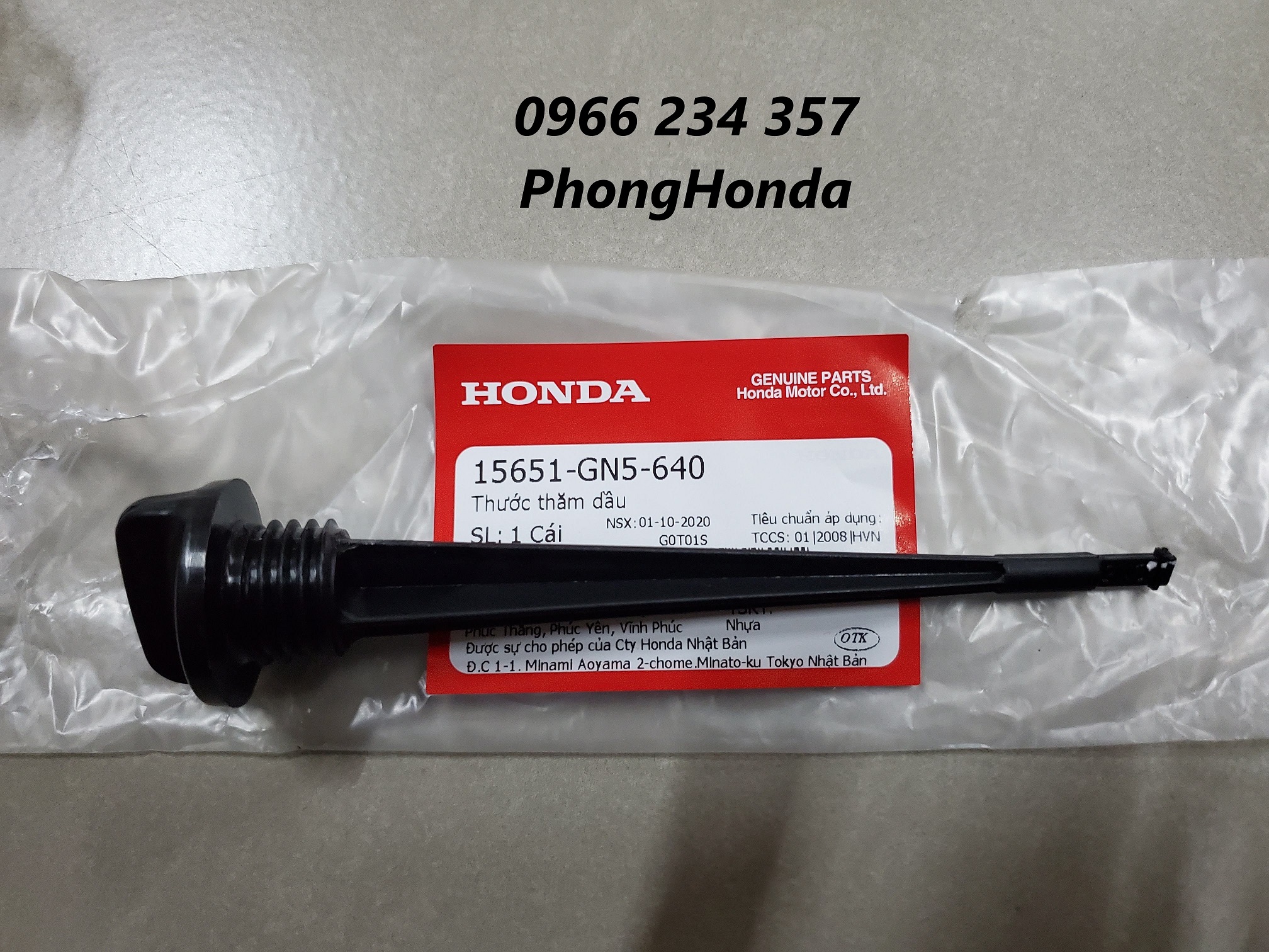Ty thăm nhớt wave , dream chính hiệu honda