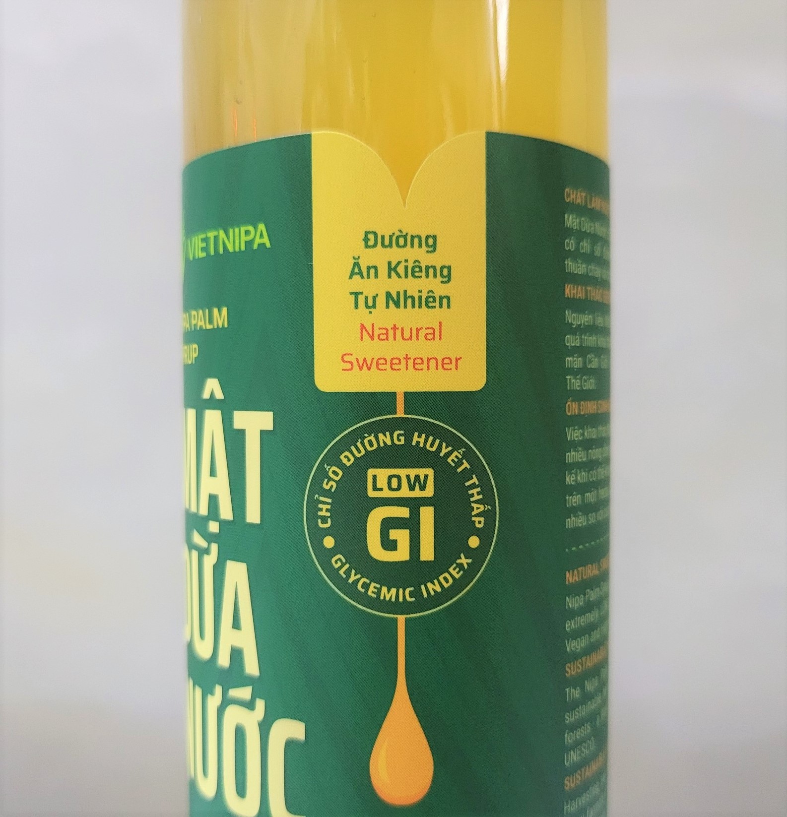 [Chai 375g] MẬT DỪA NƯỚC CÔ ĐẶC (Đường ăn kiêng tự nhiên) [VN] VIETNIPA Nipa Palm Syrup