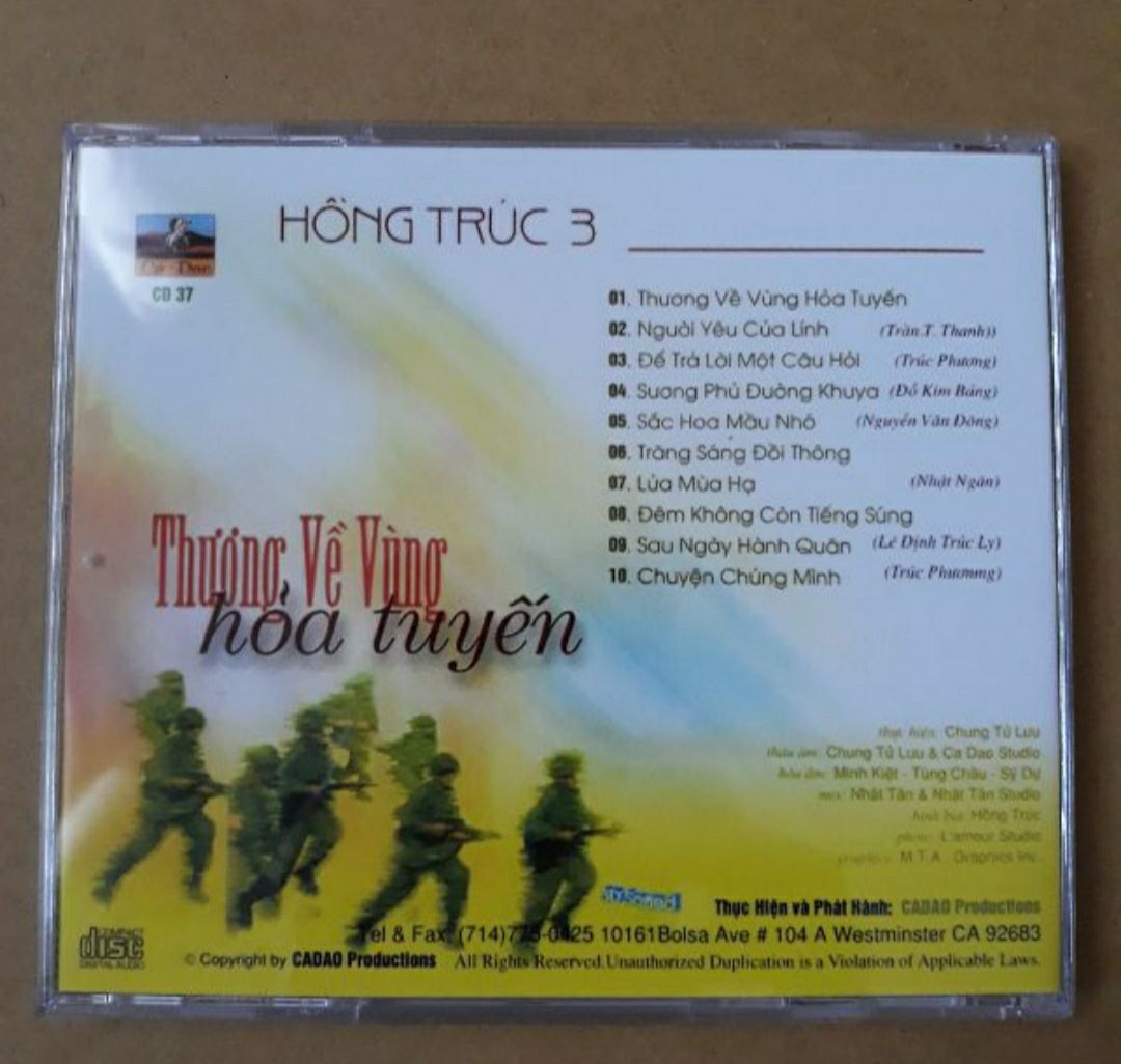 Bộ 5 cd Hồng Trúc 1,2,3,4,5 phono